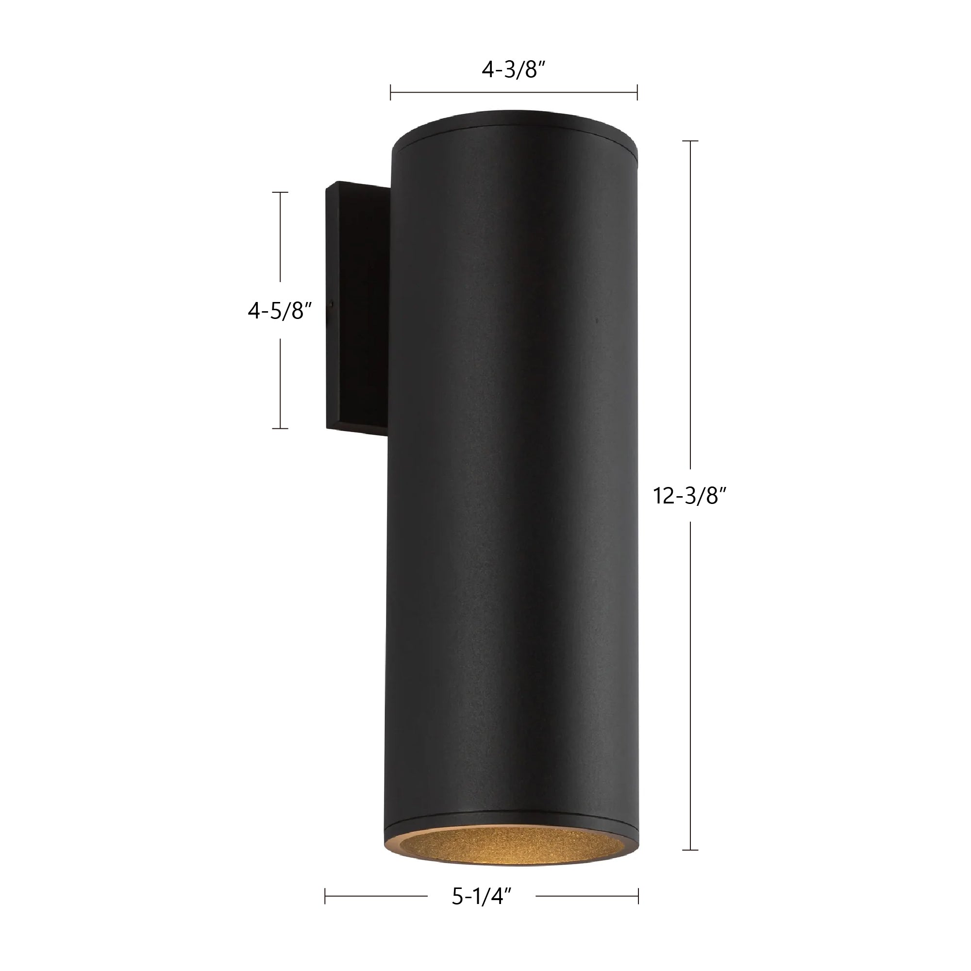 Lorna 12-in (4-in Dia.) Interior/Exterior Wall Sconce