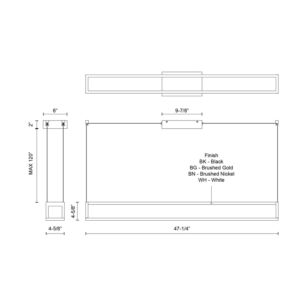 Plaza 48-inch Linear Pendant