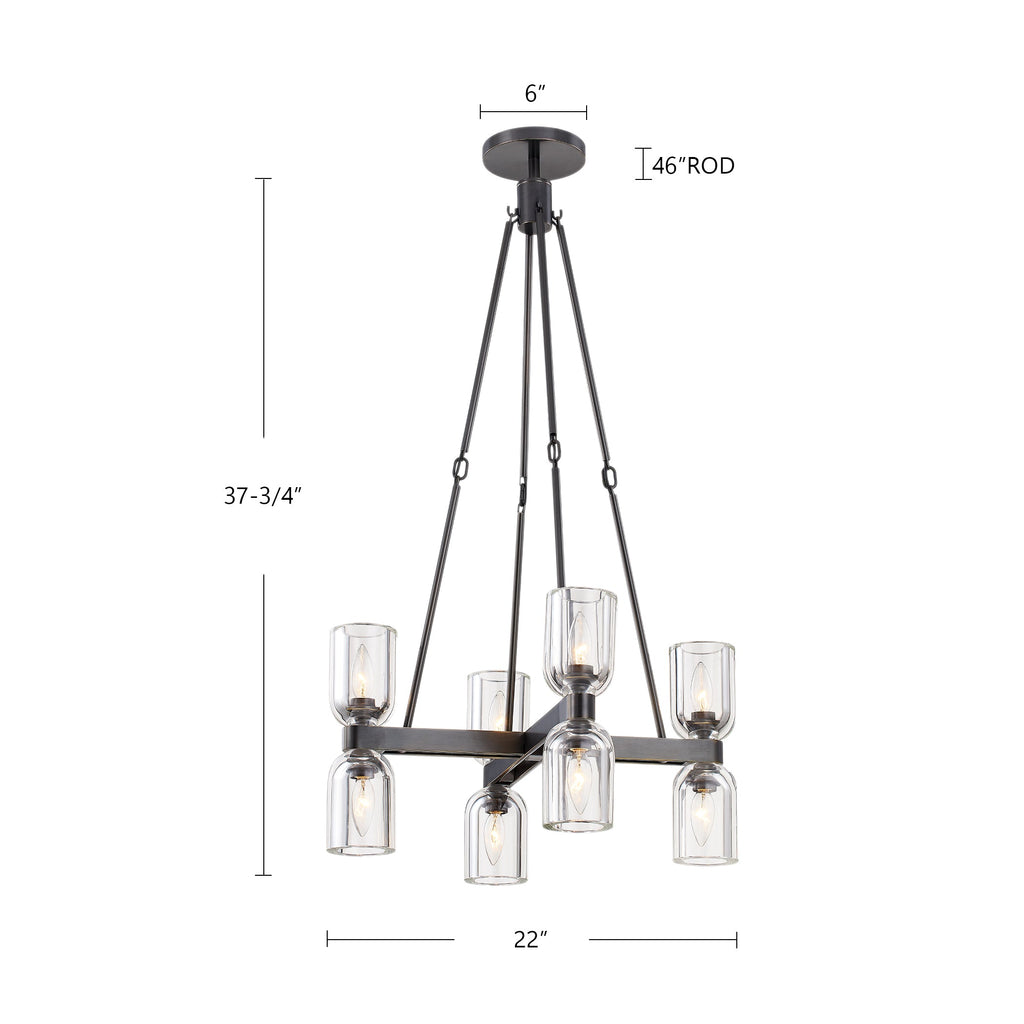 Lucian 22-in Chandelier