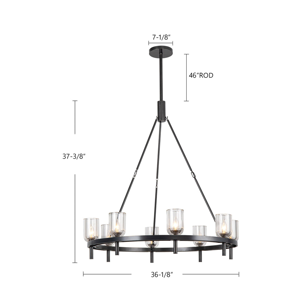 Lucian 36-in Chandelier