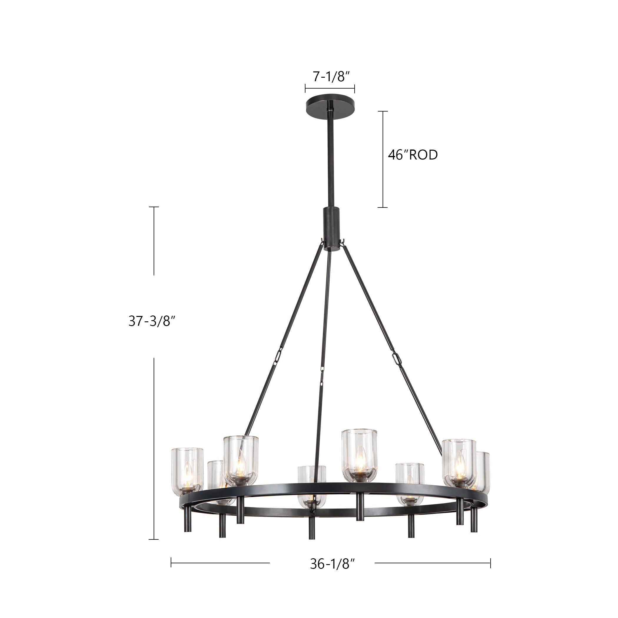 Lucian 36-in Chandelier