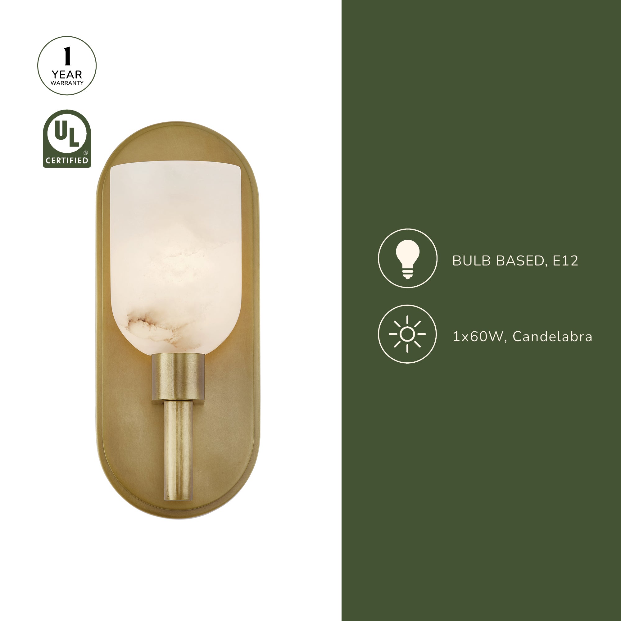 Lucian 9-in Wall/Vanity Light