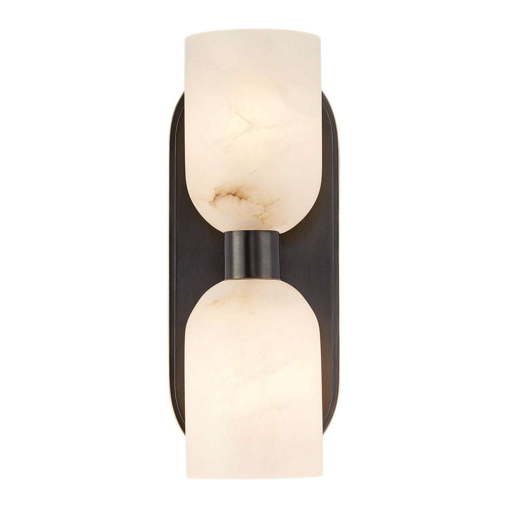 Lucian 11-in Wall/Vanity Light — Urban Bronze/Alabaster