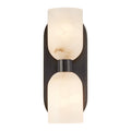 Lucian 11-in Wall/Vanity Light — Urban Bronze/Alabaster