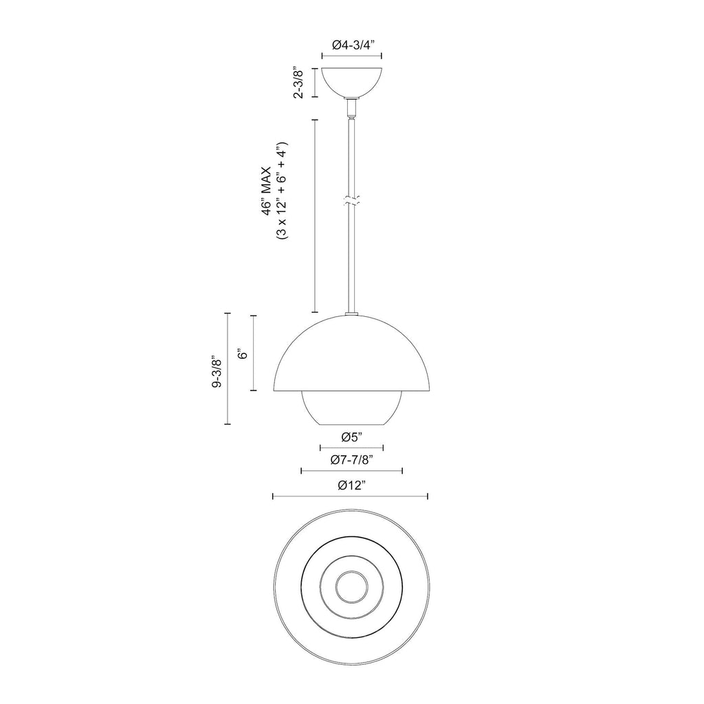 Lucy 12-in Pendant