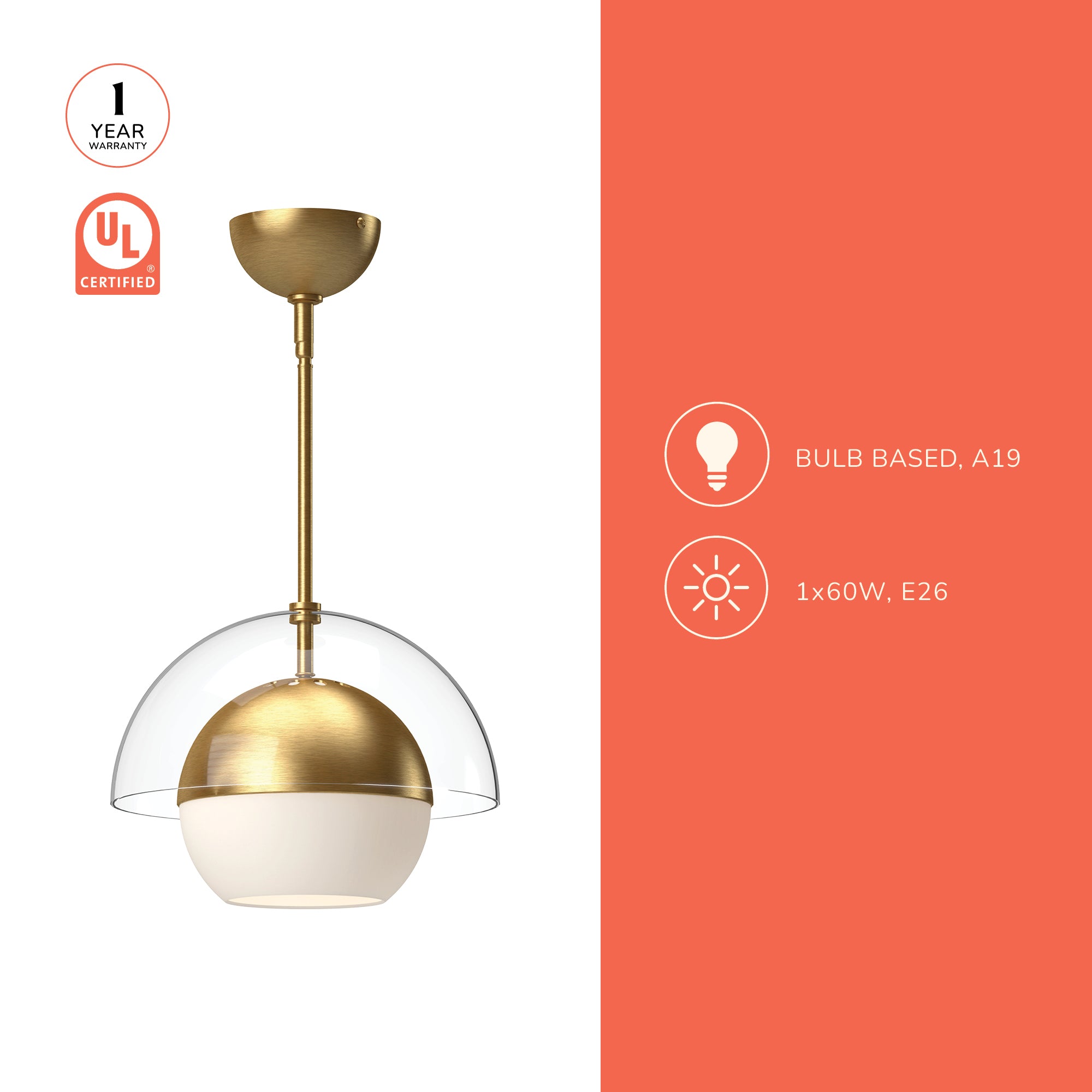Lucy 12-in Pendant