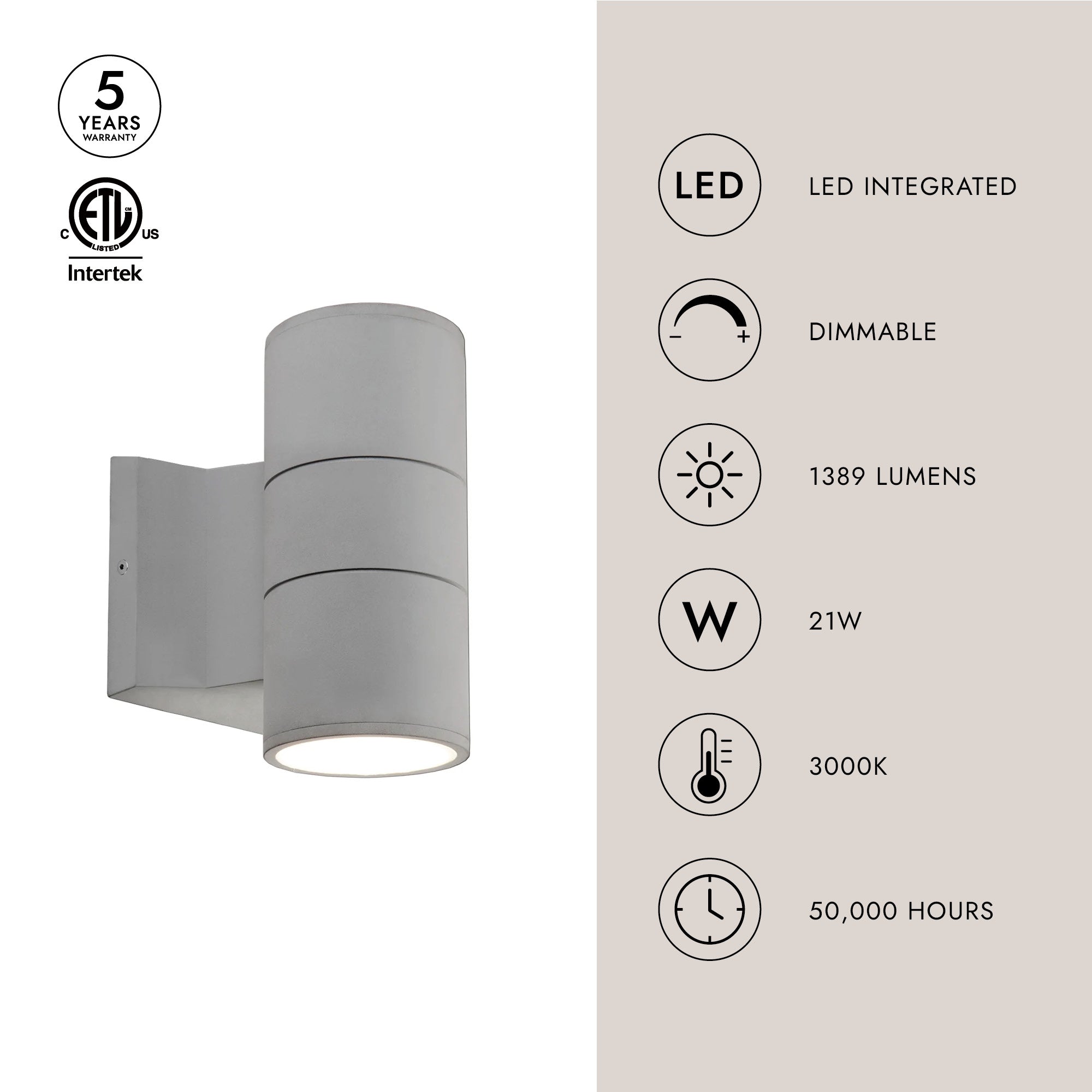 Lund 7-in Exterior Wall Sconce
