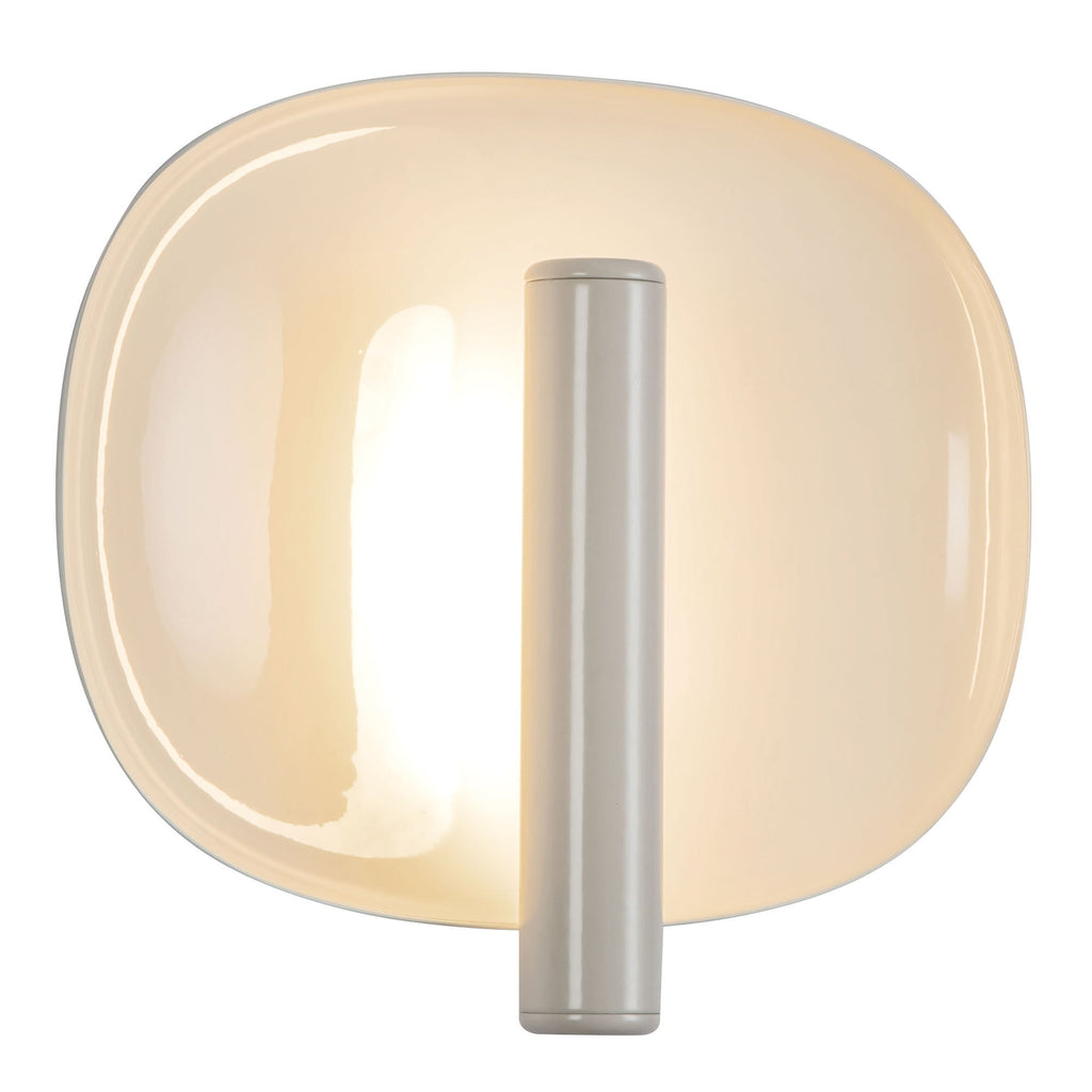 Lustre 9-in Wall Sconce — Pearl White