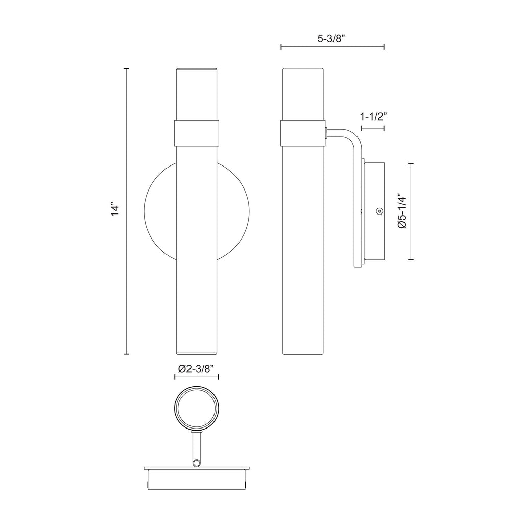 Madison 14-in Wall/Vanity Light