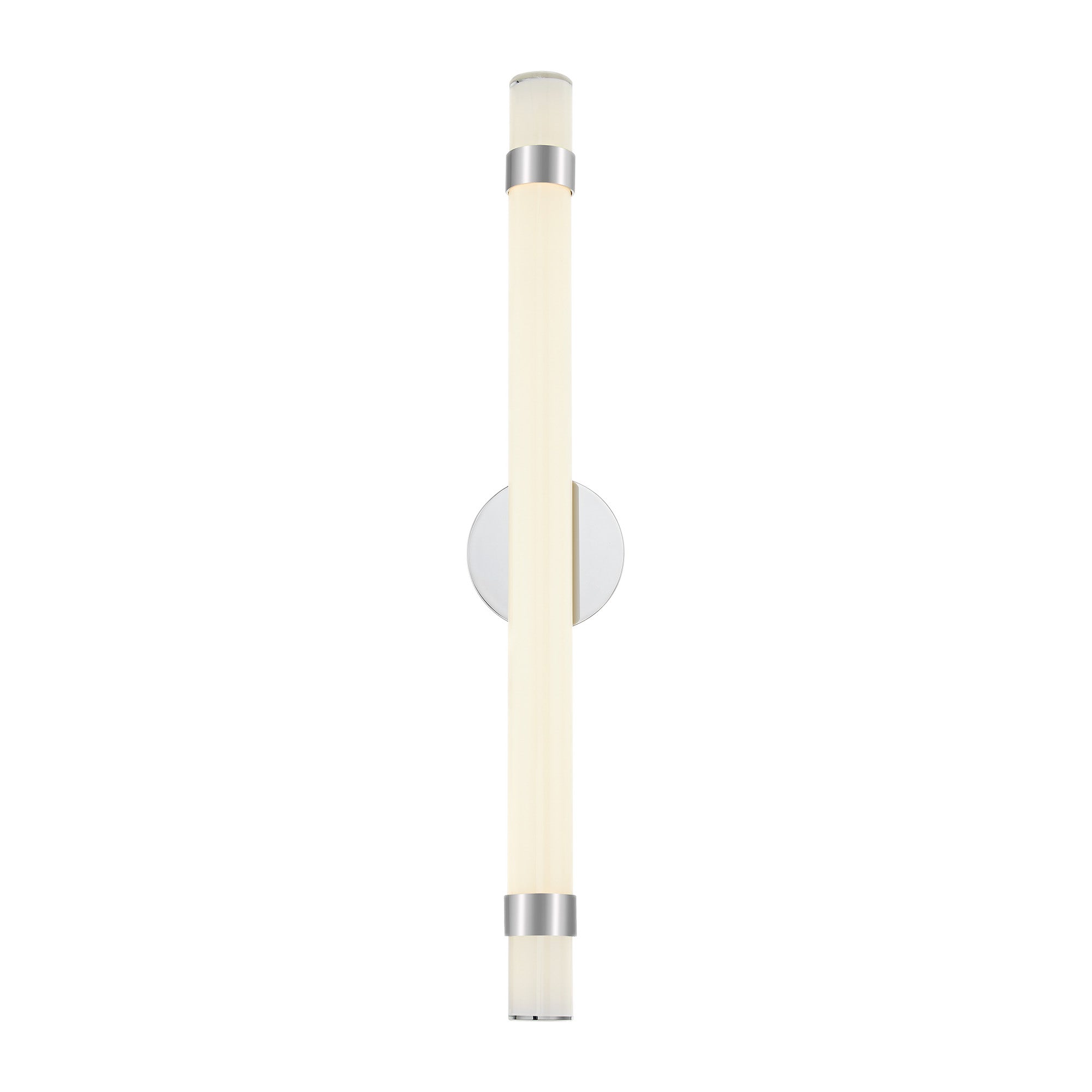 Madison 30-in Wall/Vanity Light — Polished Nickel/Glossy Opal [Universal Voltage]