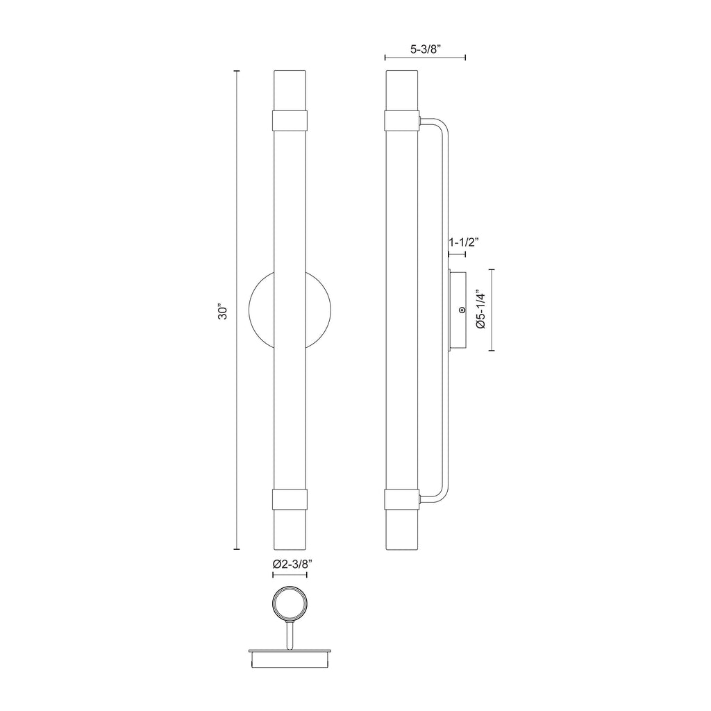 Madison 30-in Wall/Vanity Light
