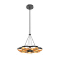Maestro 26-in Chandelier — Black/Gold