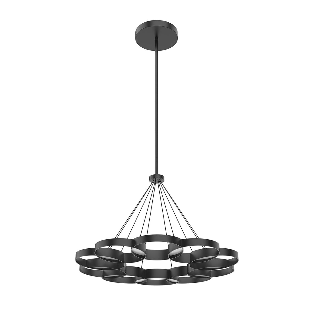 Maestro 33-in Chandelier — Black [Universal Voltage and 0-10 Dimming]