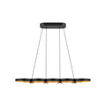 Maestro 38-in Linear Pendant — Black/Gold [Universal Voltage]