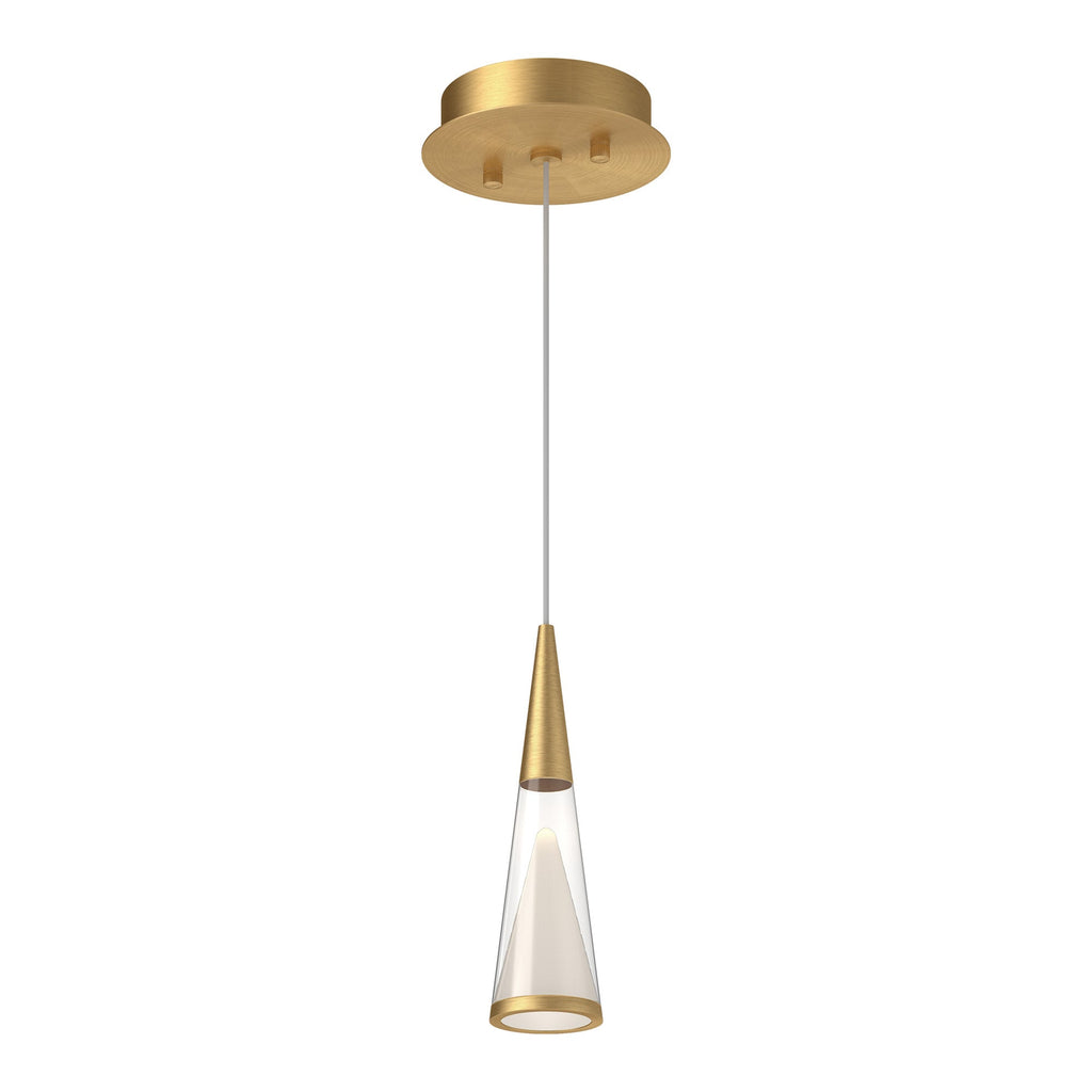 Malabar 3-in Pendant — Brushed Gold