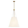 Manila 22-in Pendant — Aged Gold/White Linen