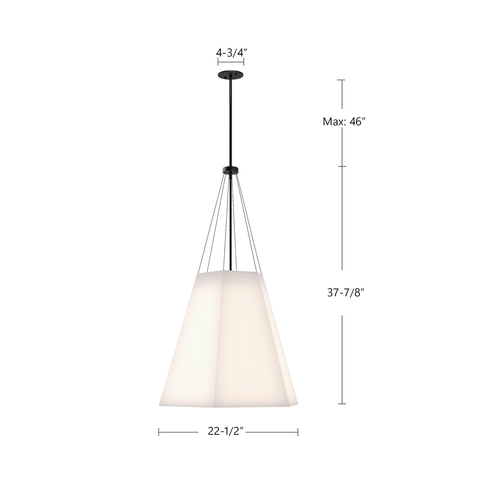 Manila 22-in Pendant