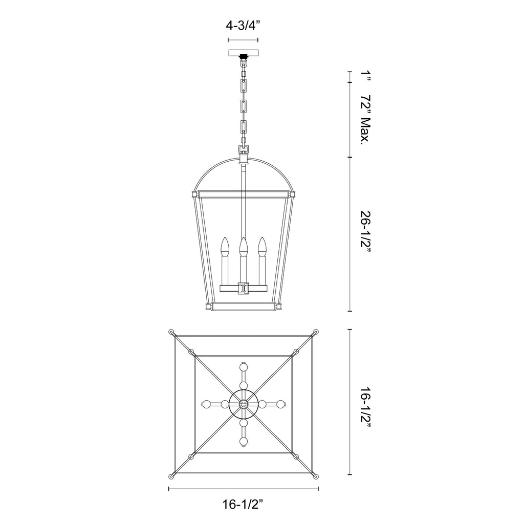 Manor 17-in Pendant