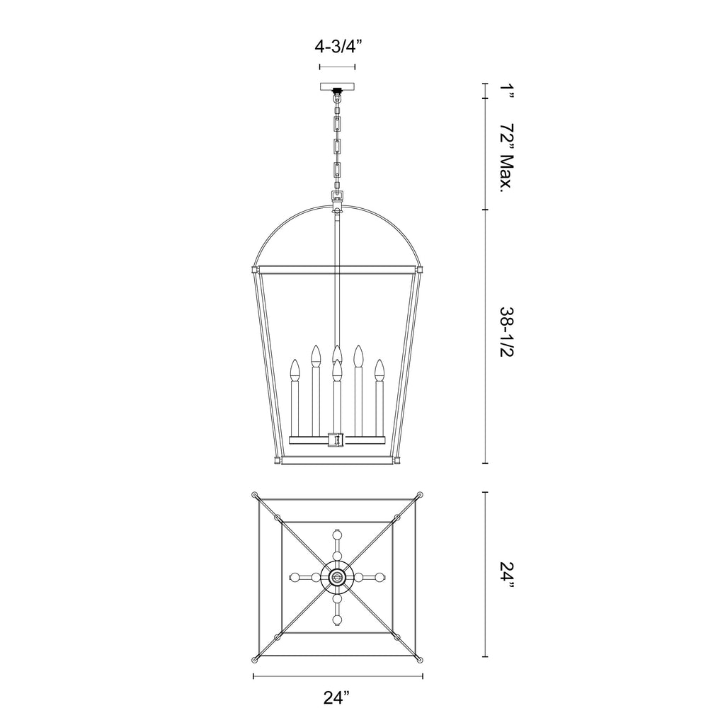 Manor 24-in Pendant
