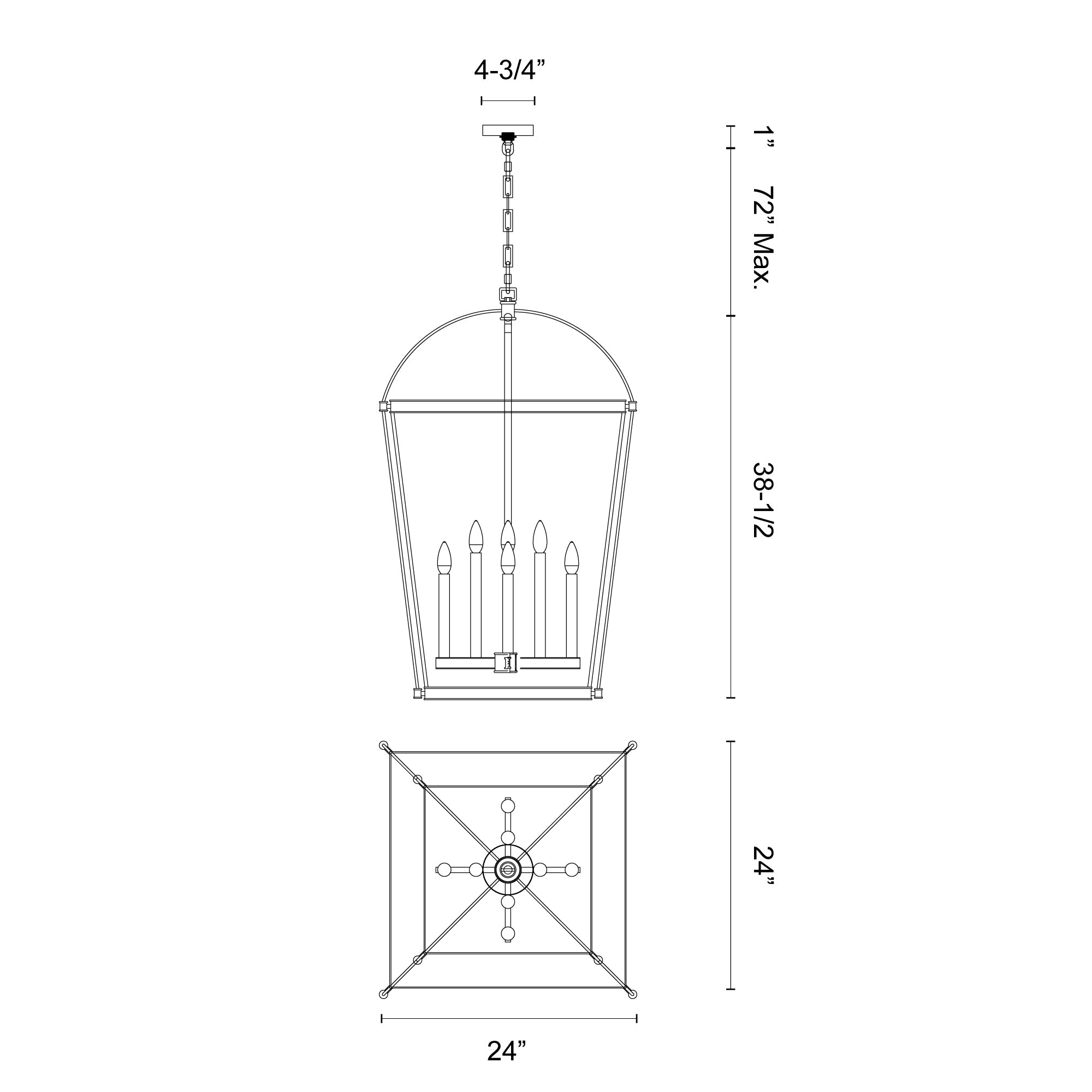 Manor 24-in Pendant