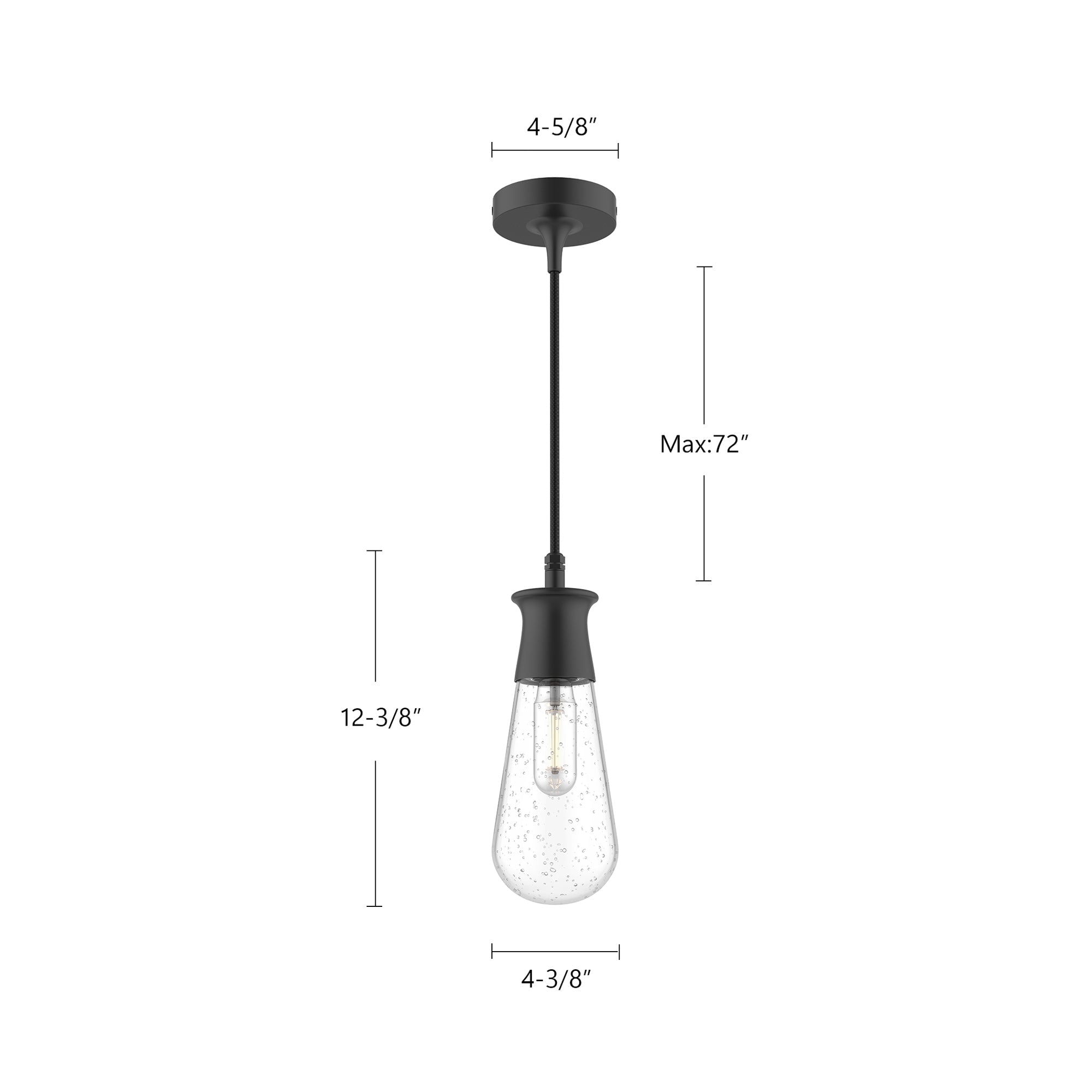 Marcel 4-in Exterior Pendant