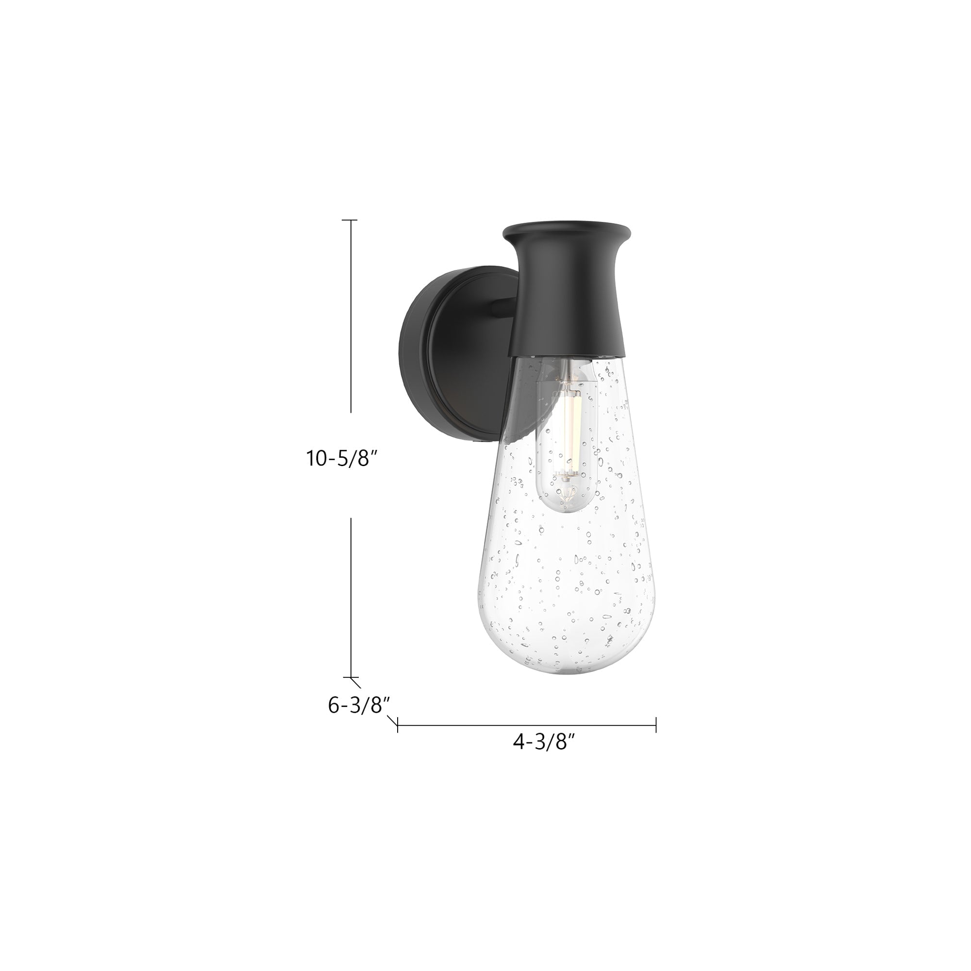Marcel 5-in Exterior Wall Sconce