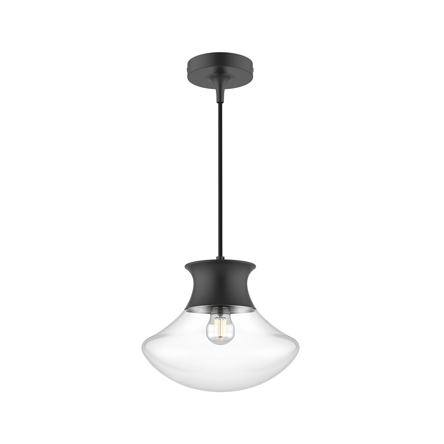 Marcel 11-in Pendant — Matte Black