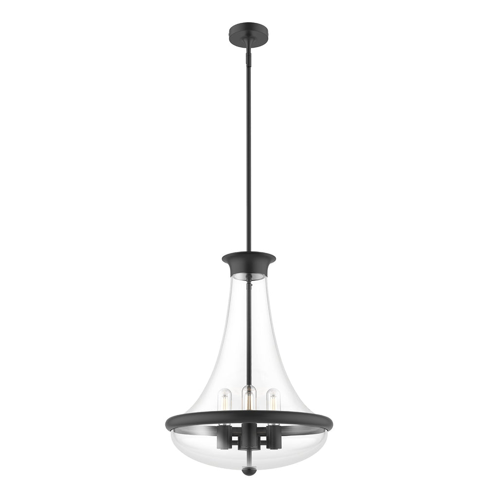 Marcel 18-in Pendant — Matte Black