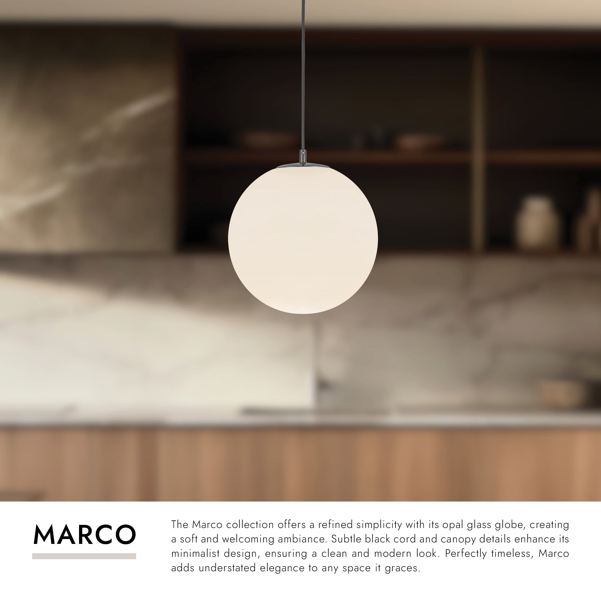 Marco 12-in (196-in Wire) Pendant