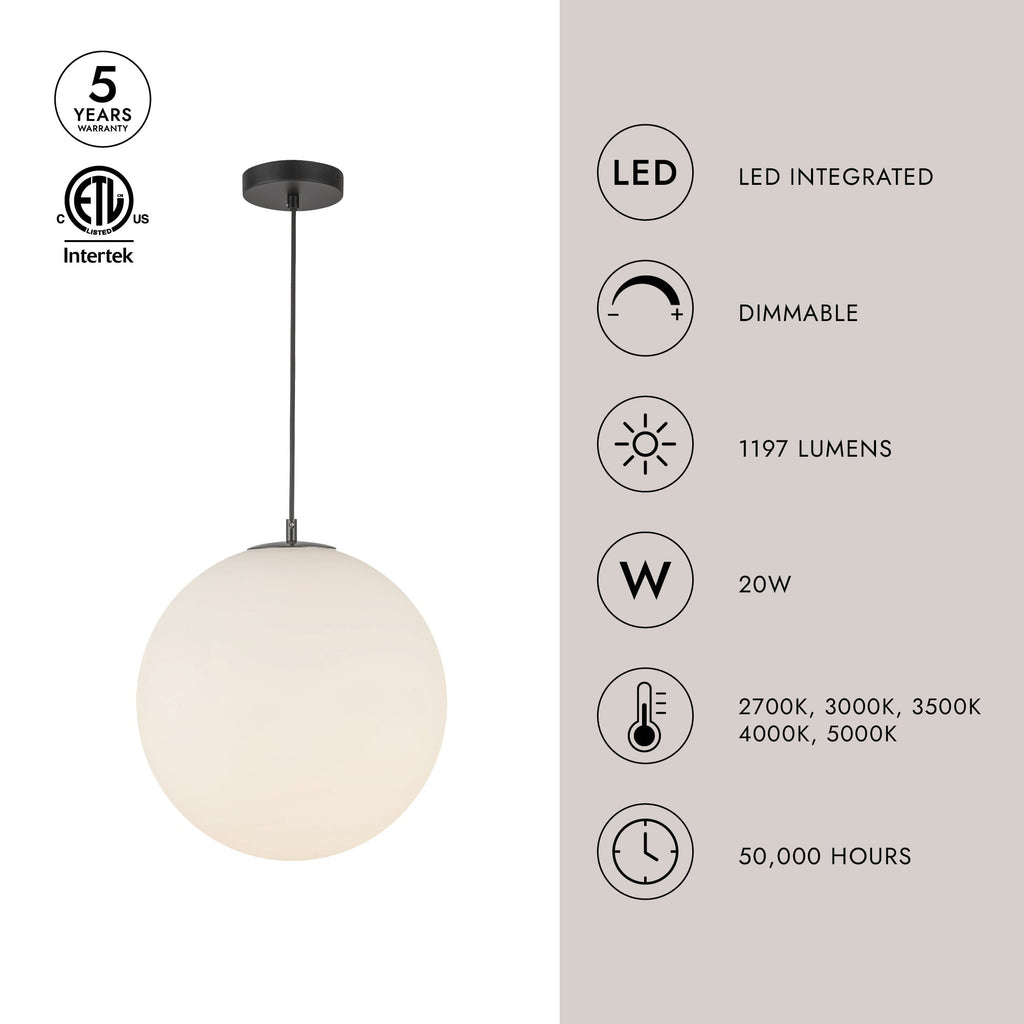 Marco 16-in LED Pendant