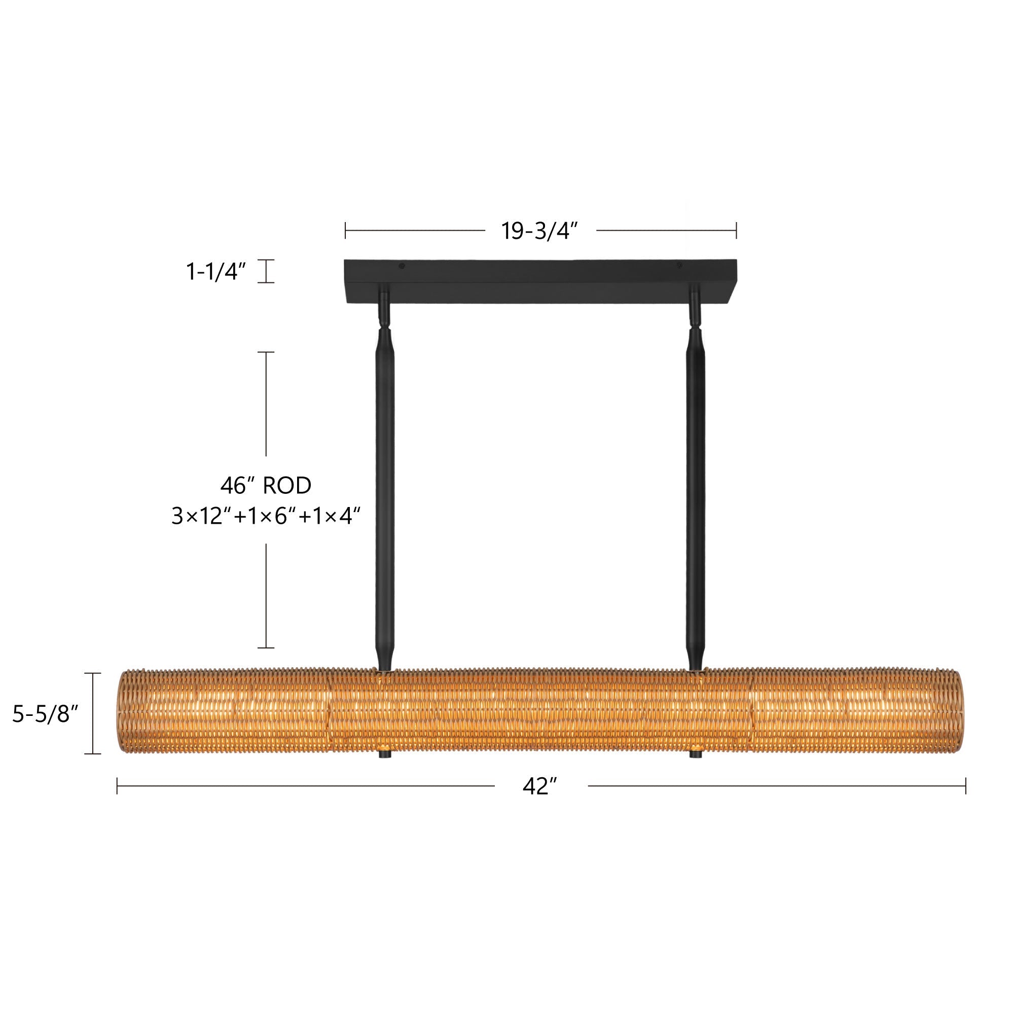 Maris 42-in Linear Pendant
