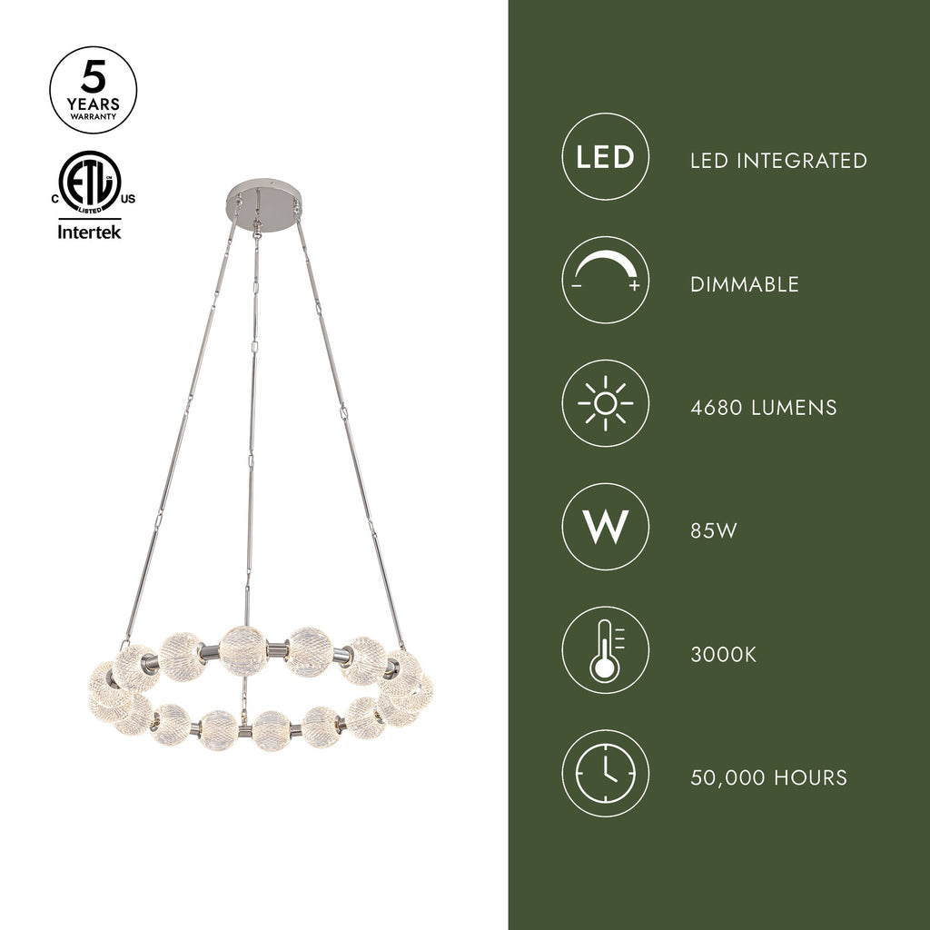 Marni 32-in Chandelier