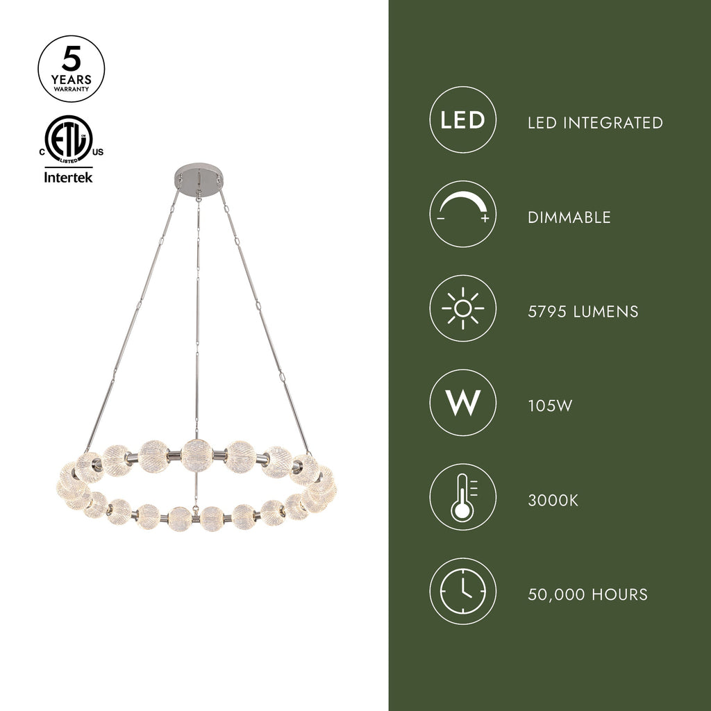 Marni 41-in Chandelier