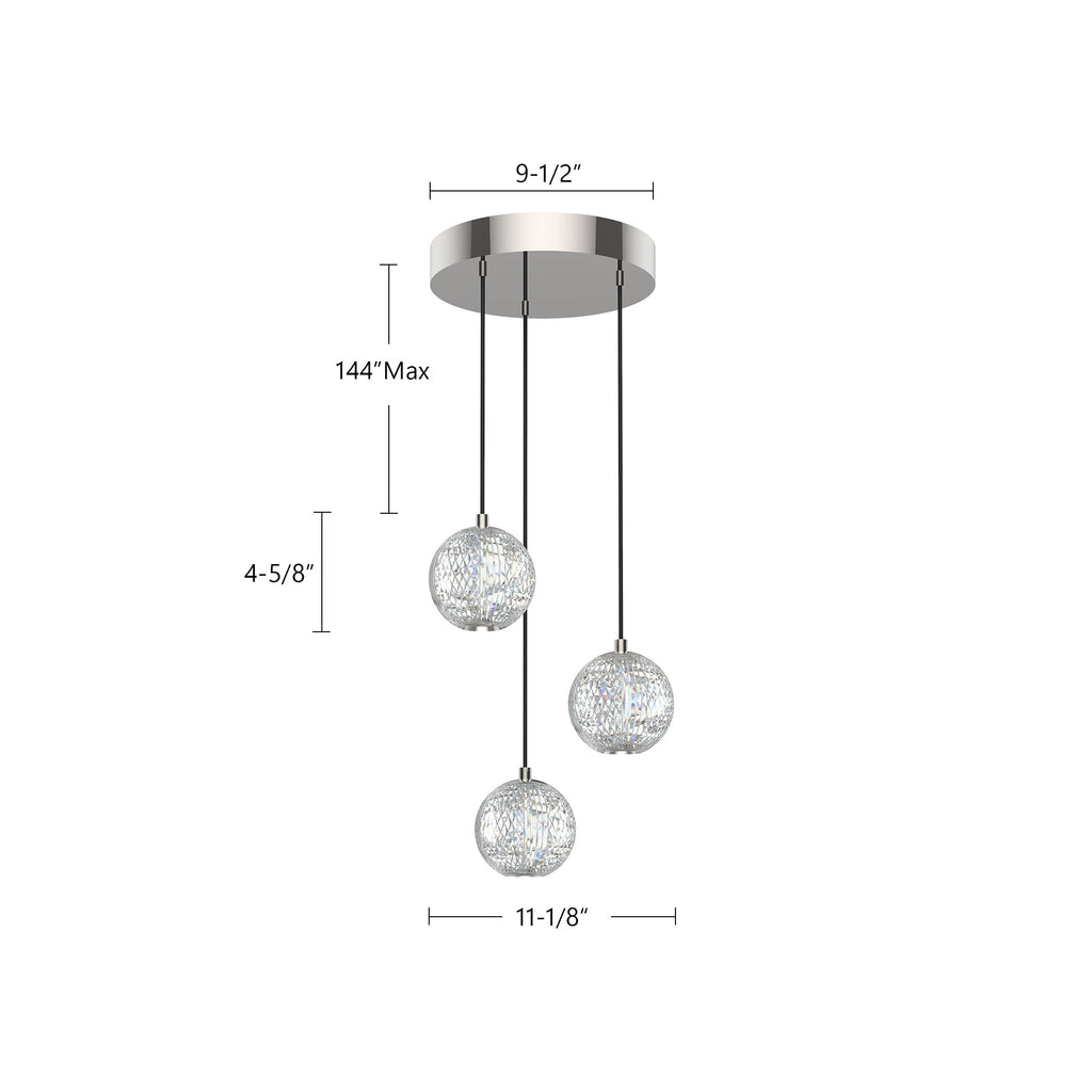 Marni 3 Light Multi Pendant