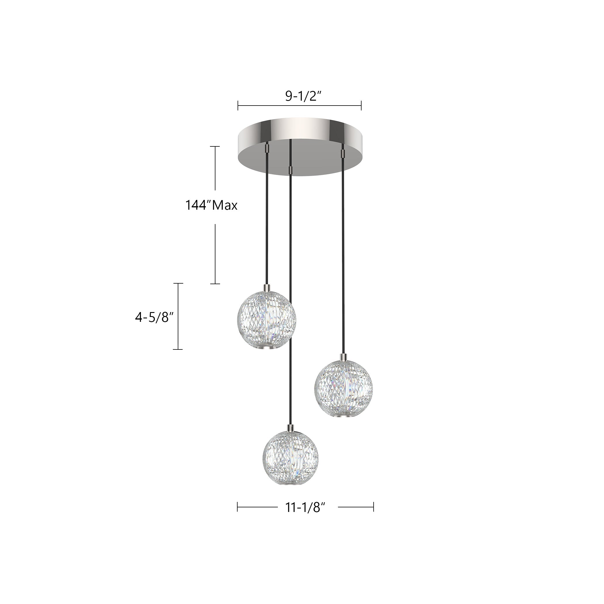 Marni 3 Light Multi Pendant