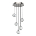 Marni 5 Light Multi Pendant — Polished Nickel