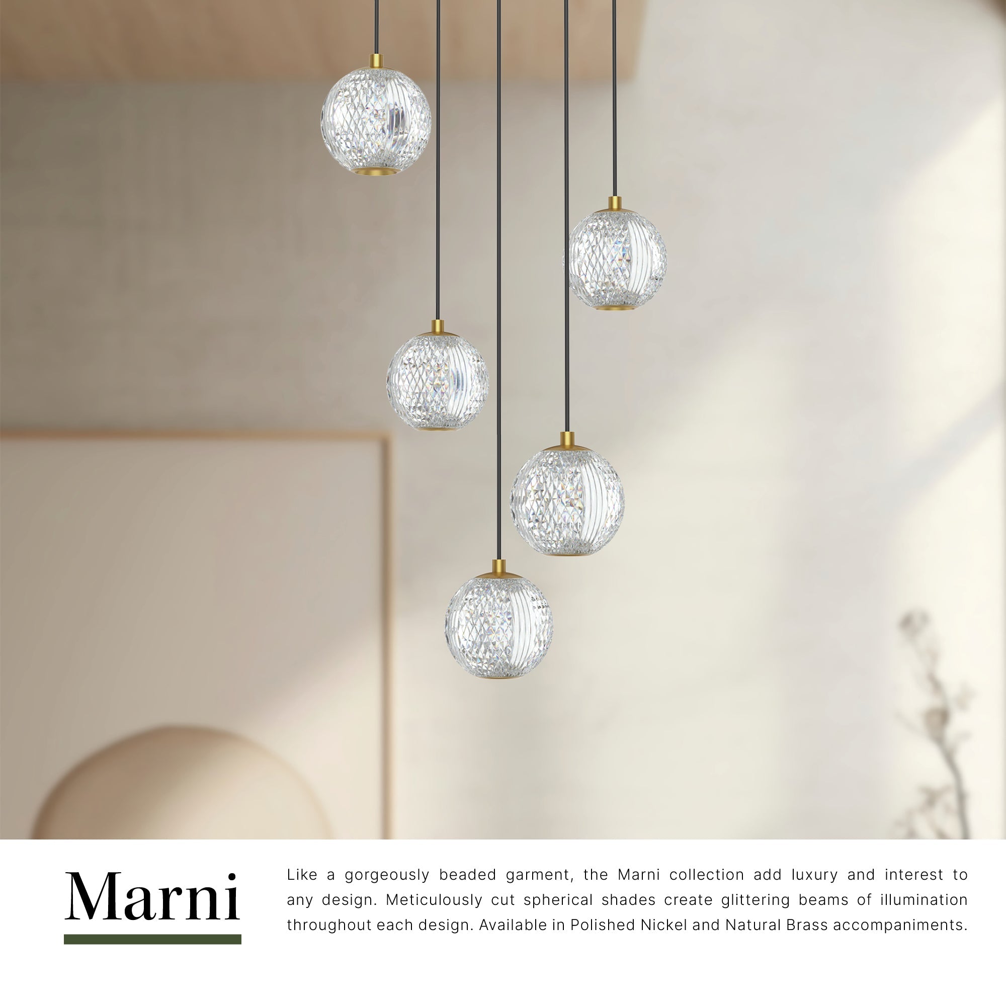 Marni 5 Light Multi Pendant