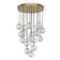 Marni 18 Light Multi Pendant — Natural Brass