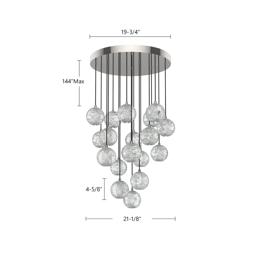 Marni 18 Light Multi Pendant