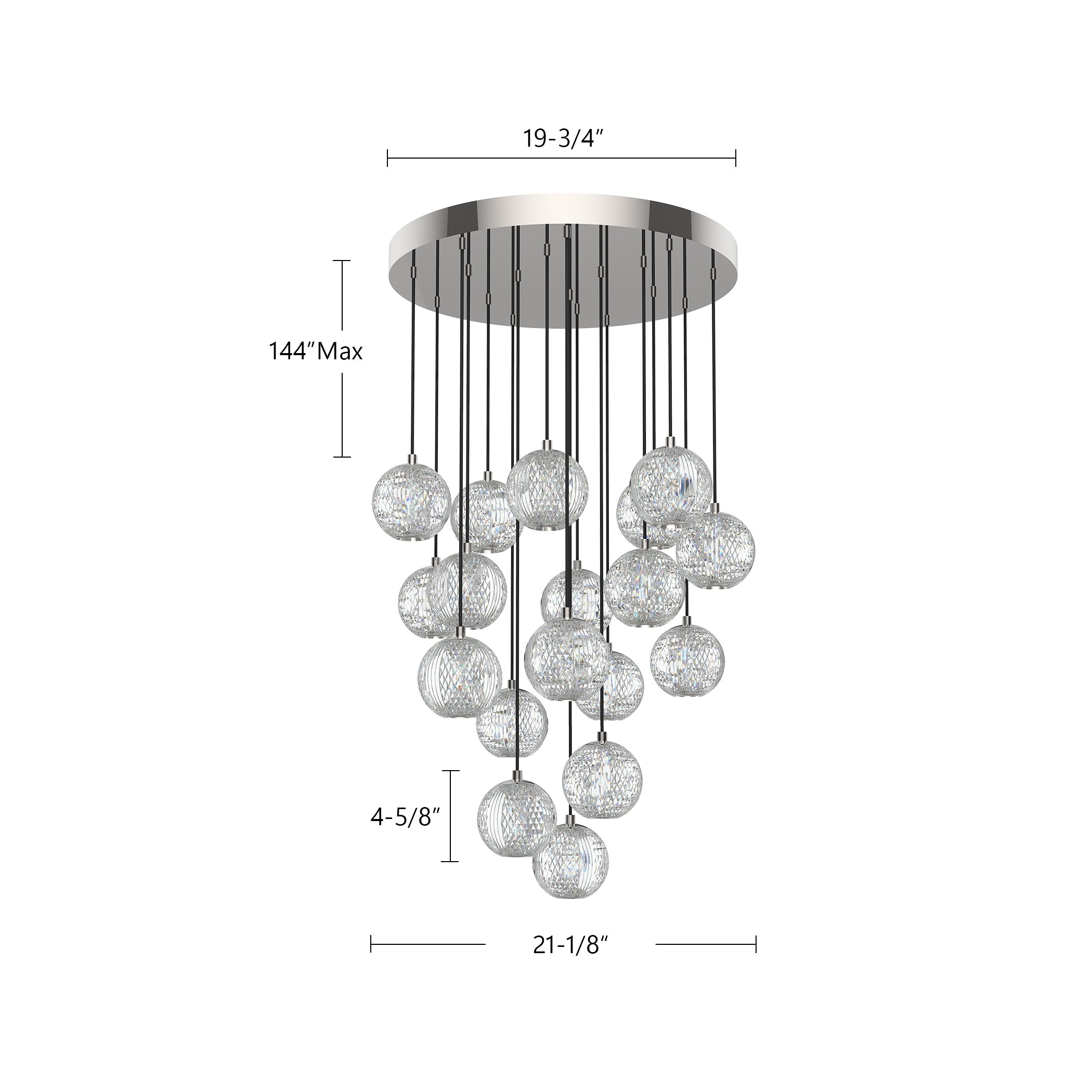 Marni 18 Light Multi Pendant