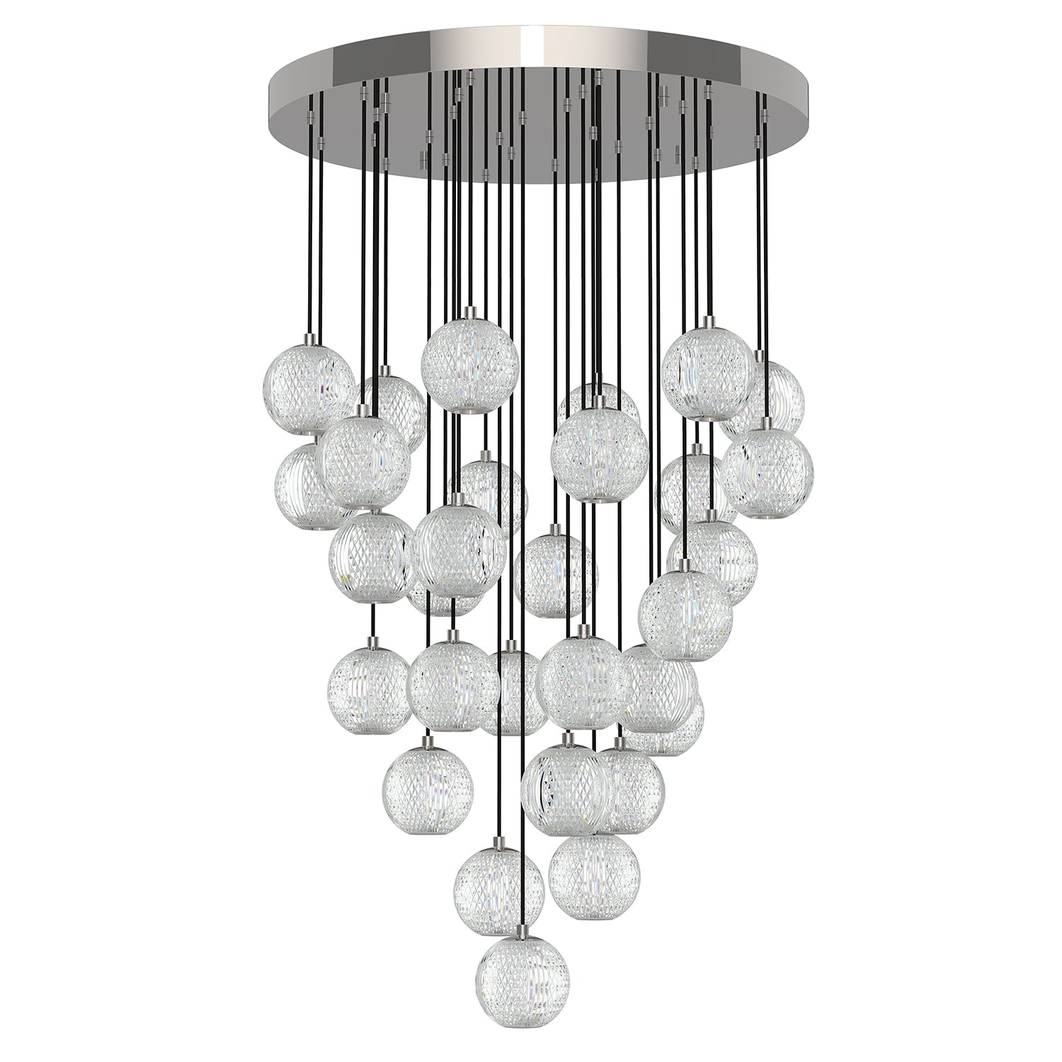 Marni 30 Light Multi Pendant — Polished Nickel