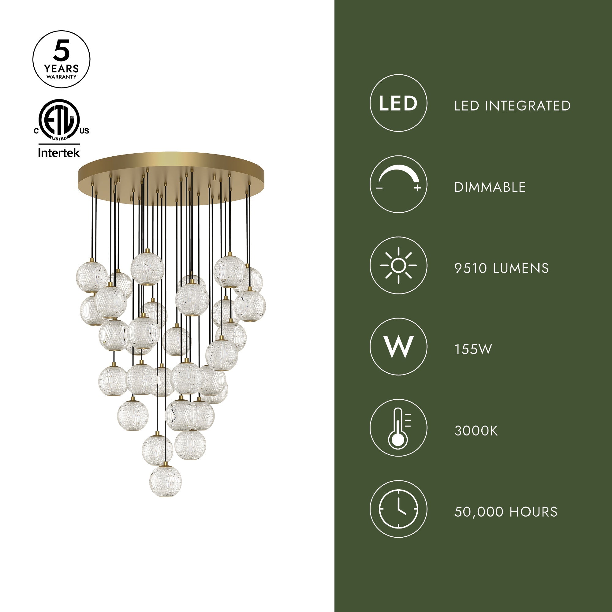 Marni 30 Light Multi Pendant