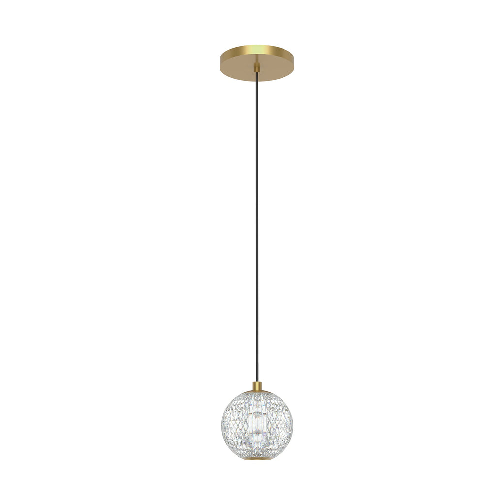 Marni 5-in Pendant — Natural Brass