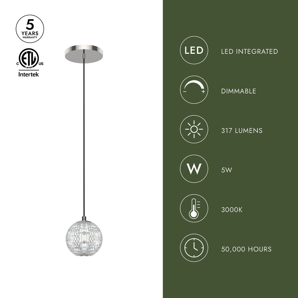 Marni 5-in Pendant
