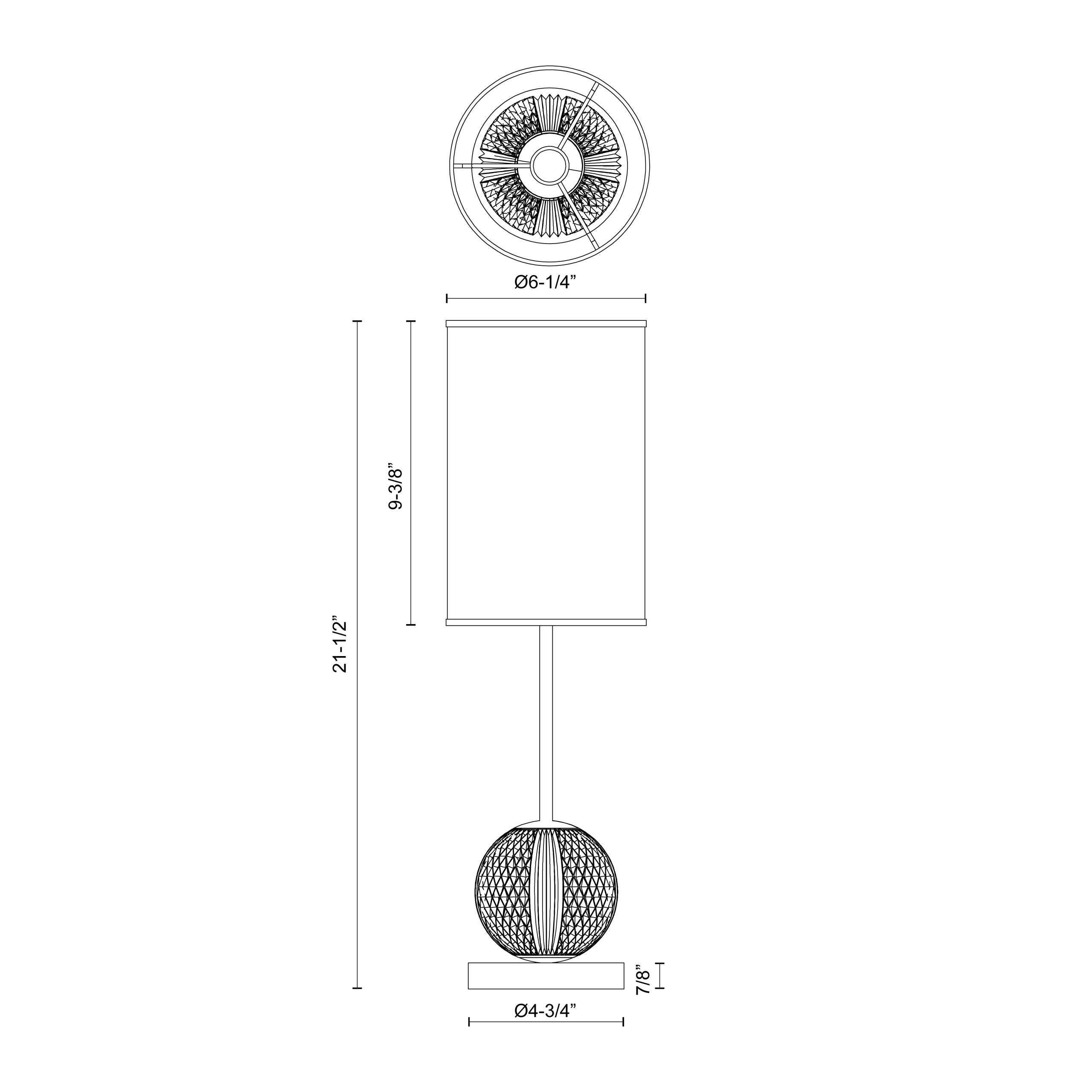 Marni 21-in Table Lamp