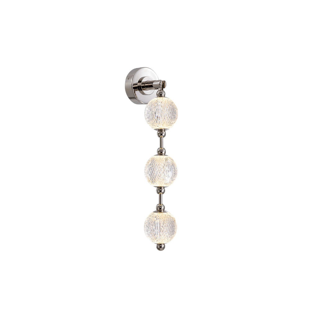 Marni 23-in Wall/Vanity Light — Polished Nickel [Universal Voltage and 0-10 Dimming]