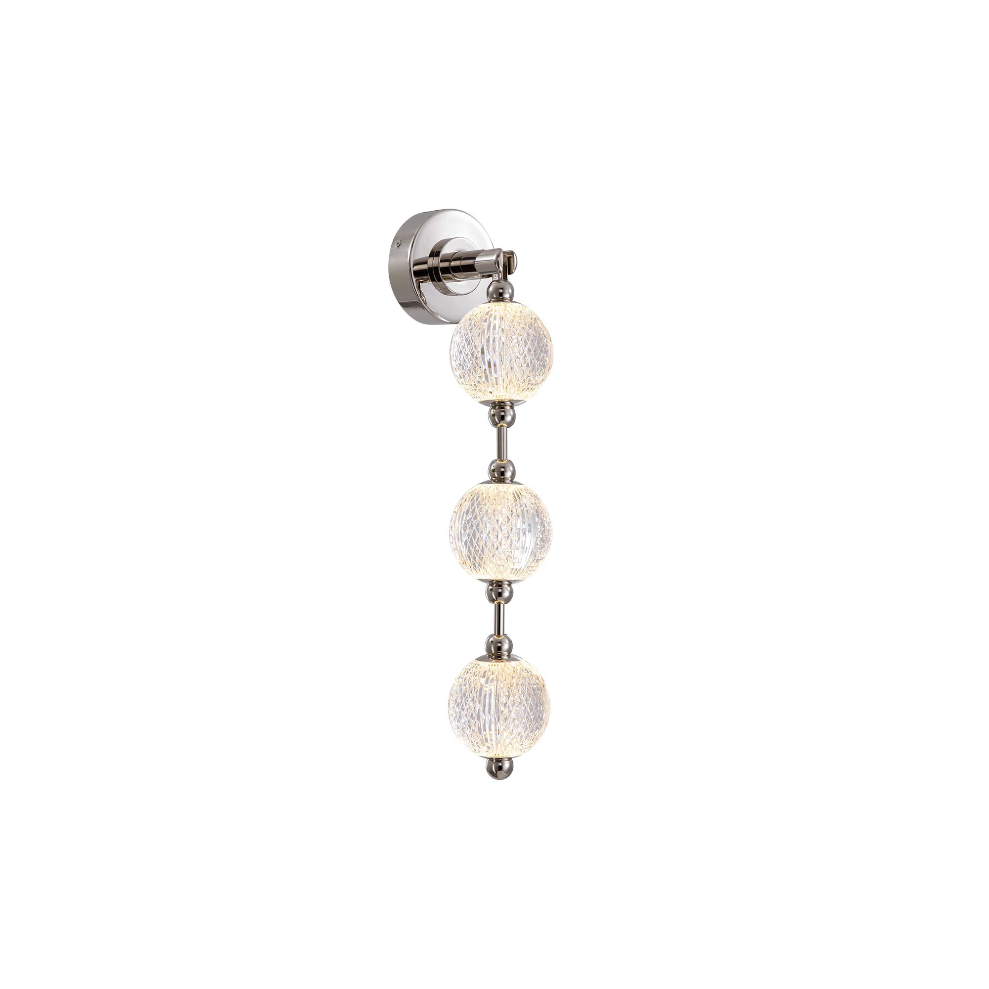 Marni 23-in Wall/Vanity Light — Polished Nickel [Universal Voltage and 0-10 Dimming]