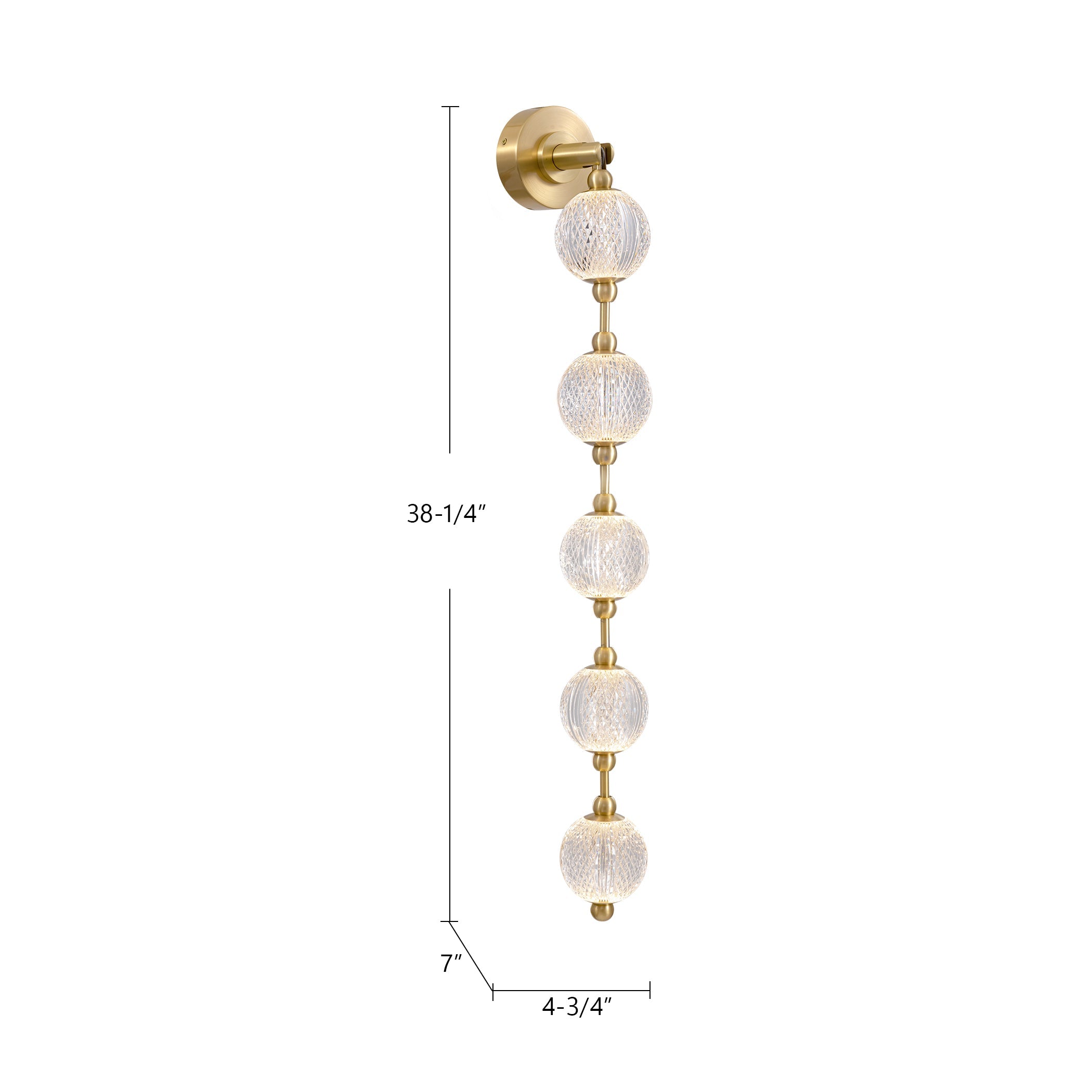 Marni 38-in Wall/Vanity Light