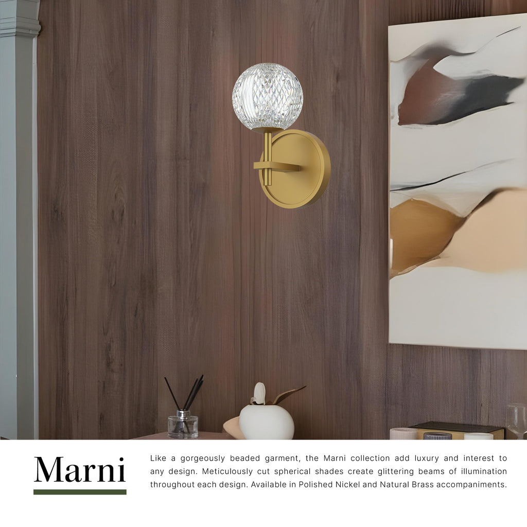 Marni 5-in Wall/Vanity Light