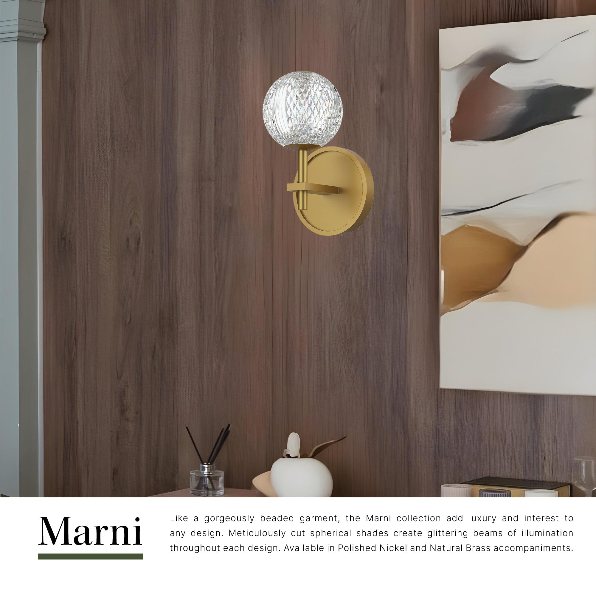 Marni 5-in Wall/Vanity Light